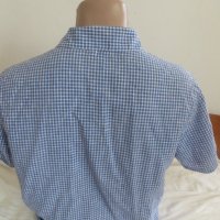 Мъжка риза с къс ръкав от лен Dressmann, снимка 2 - Ризи - 27048260