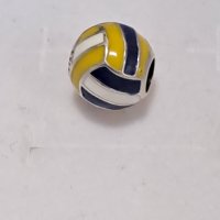 Сребърен елемент Пандора"футболна топка"/нов, снимка 1 - Колиета, медальони, синджири - 43036878