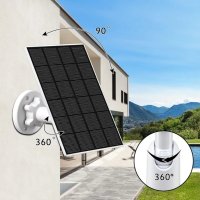 соларен панел VIEWZONE, съвместимо с батерия Spotlight Cam и батерия , снимка 6 - Друга електроника - 43764723