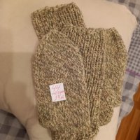 Ръчно плетени мъжки чорапи от вълна, размер 44, снимка 1 - Мъжки чорапи - 43314948