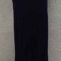 Черна официална кадифена рокля., снимка 4 - Рокли - 39479580