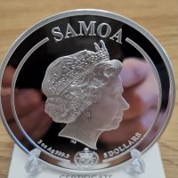 Юбилейна колекционерска сребърна монета Samoa 2019 3oz .9999, снимка 4 - Нумизматика и бонистика - 44112132