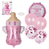 Комплект Балони "Baby Girl" /6 броя/, снимка 1 - Декорация за дома - 40294873