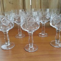 Кристални чаши за вино , снимка 2 - Антикварни и старинни предмети - 33126530