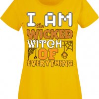 Дамска тениска I'm The Wicked Witch Of Everything 3,Halloween,Хелоуин,Празник,Забавление,Изненада,, снимка 9 - Тениски - 38138180