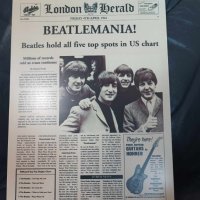 The Beatles-Beatlemania-метална табела (плакет), снимка 1 - Китари - 43938919