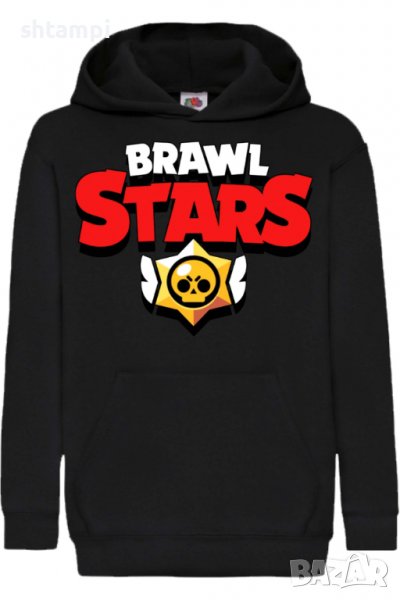 Детски Суитчър/Суитшърт Brawl Stars logo,Brawl Stars,Игра,Подарък,Изненада,Забавление,Рожден Ден, снимка 1