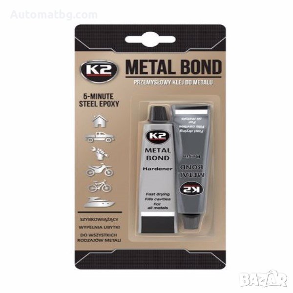 Лепило за метал Automat, 56.8gr, Епоксидно лепило за метал, снимка 1