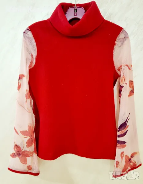 Пуловер с кашмир. 70% мерино. ХС, С, М р., снимка 1