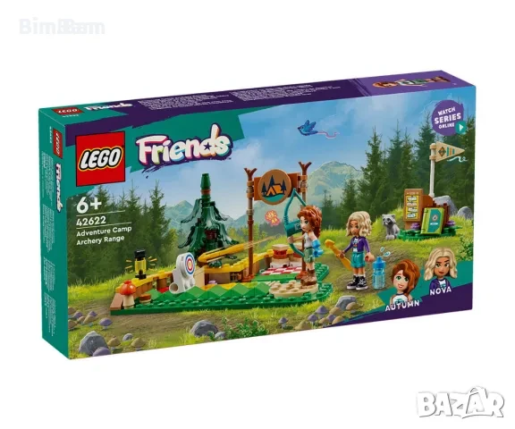 Конструктор LEGO® Friends 42622 - Лагер за приключения - място за стрелба с лък, снимка 1