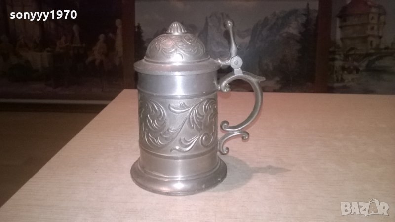 МЕТАЛНА РЕТРО ХАЛБА-16Х14Х10СМ-ВНОС ХОЛАНДИЯ, снимка 1