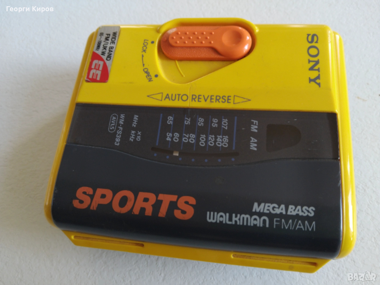 Sony Sports Walkman WM FS 393 касетофон, снимка 1