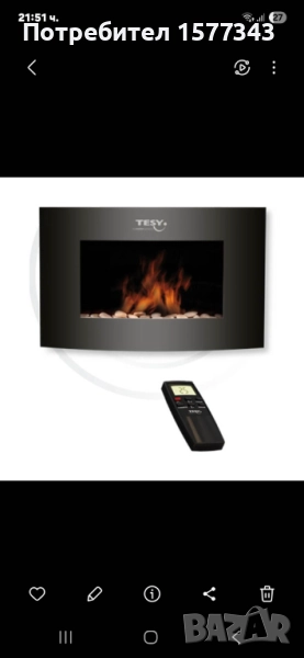 Електрическа каминаTESY, снимка 1