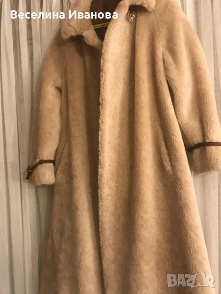 Дамско луксозно палто от вълна мерино, снимка 1