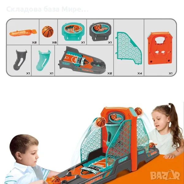 Баскетбол с два коша, Настолна игра, 6 топки, снимка 1