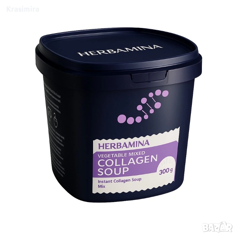 HERBAMINA Зеленчукова колаген супа – инстантна, 300 г, снимка 1