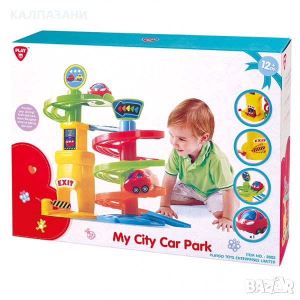 PLAYGO Моят първи паркинг 4 нива с кола 2802, снимка 1