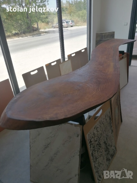 Бар плот от естествен дърво, снимка 1