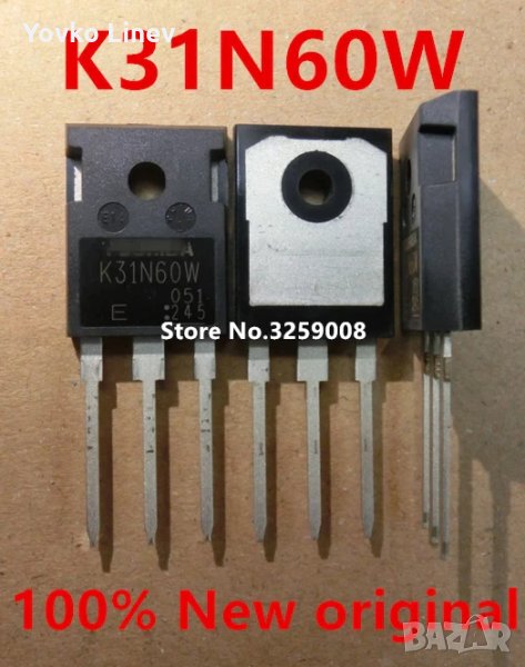 TK31N60W - 2 БРОЯ - N-MOS - TO-247 / 600V / 31A / 230W RDS(ON) = 0.073ohm, снимка 1