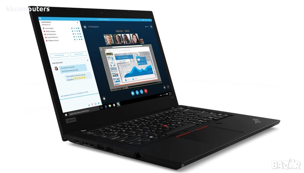 Реновиран преносим компютър Lenovo ThinkPad L480 i3 8th Gen HD , снимка 1