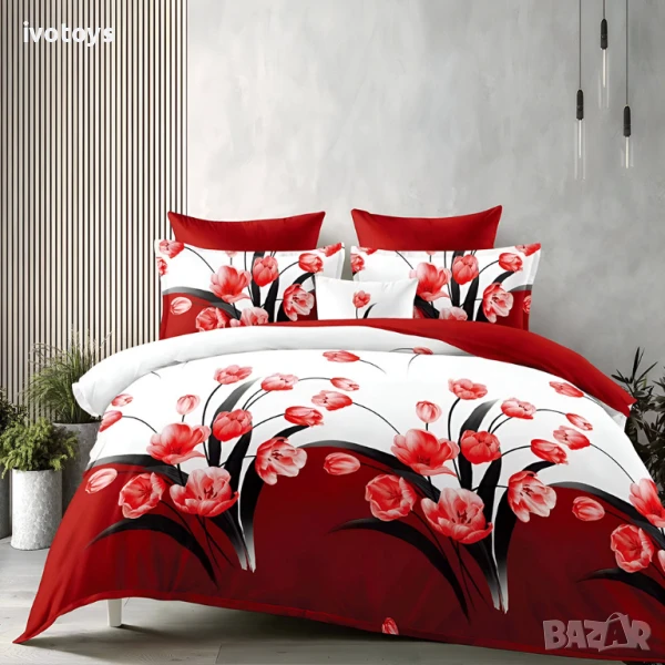 Двулицево спално бельо, 6 части - Модел WS17605, снимка 1