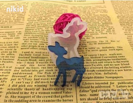 Малка сърничка сърна Бамби силиконов молд форма за украса декор смола бижута фондан шоколад глина, снимка 1