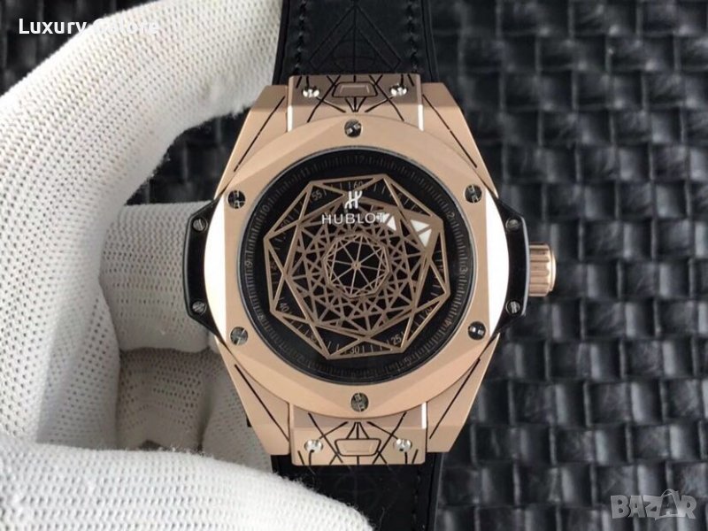 Мъжки часовник Hublot Big Bang Sang Bleu Gold с автоматичен механизъм, снимка 1