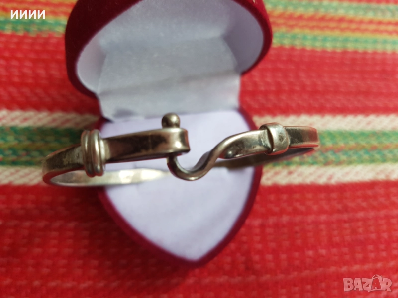 Сребърна гривна , снимка 1