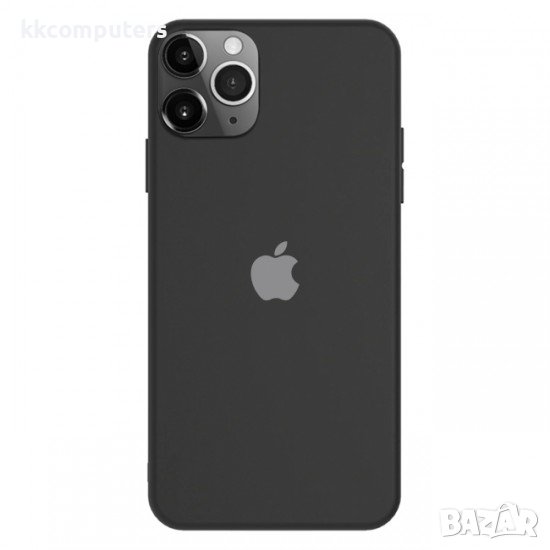 Силиконов кейс Silicone Case 2 за Apple, За iPhone 11 Pro (5.8), Черен, снимка 1