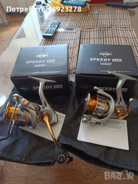 изцяло метални макари,  за сладки и солени води размер 4000 и 5000., снимка 1