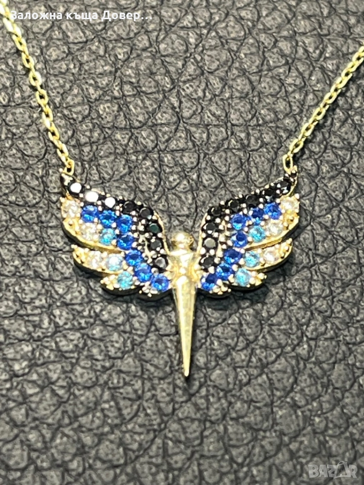 Златно колие феникс  14 карата 585 zlatni gold Fenix, снимка 1