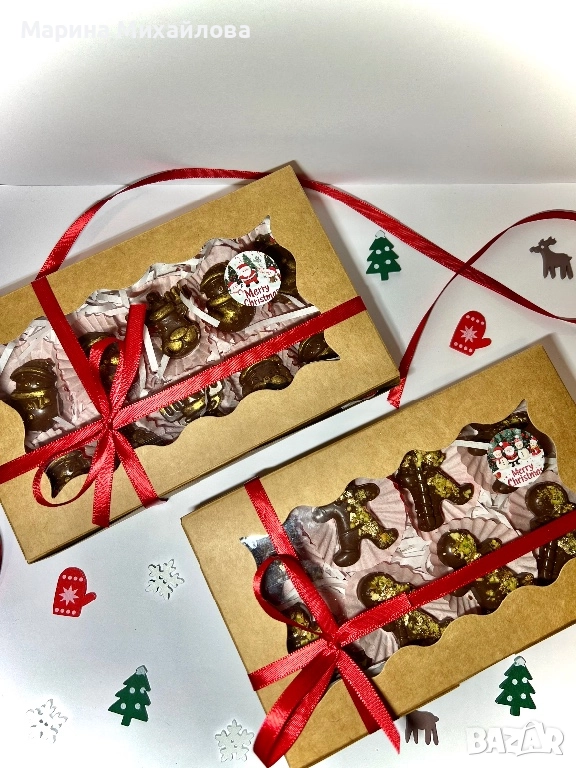 Кутии с коледни бонбони, снимка 1