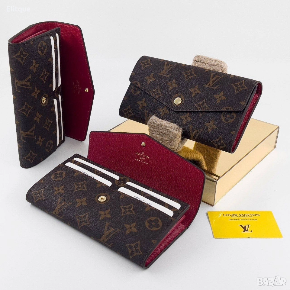 портмонета от естествена кожа Louis Vuitton , снимка 1