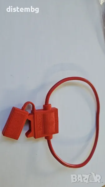 Държач за автомобилен бушон с кабел 1.5мм2 и капаче, снимка 1