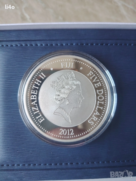 Инвестиционни монети Сребърна монета с частично позлатяване 2 oz тройунции , снимка 1