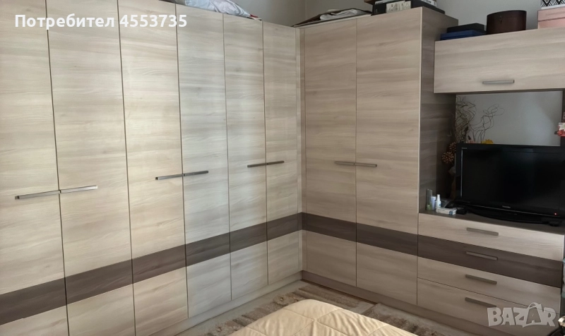 Спален комплект със спалня и голям гардероб, снимка 1