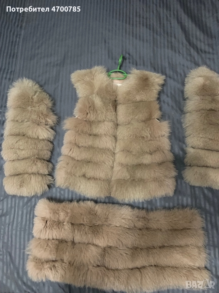 Кожух 3 в 1 , лисица, естествен косъм, снимка 1