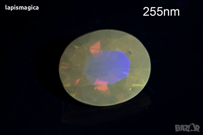 Оранже турмалин 0.46ct флуоресцентен овална шлифовка #3, снимка 1