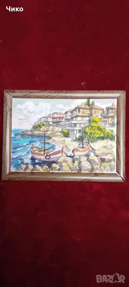 Рисувана малка картинка за стена, снимка 1