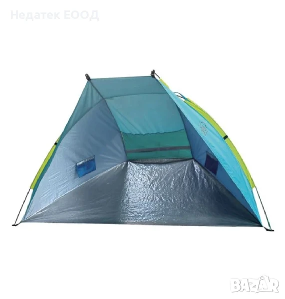 Плажна водоустойчива палатка, Син, UPF 50+, 220x115x115 см., снимка 1