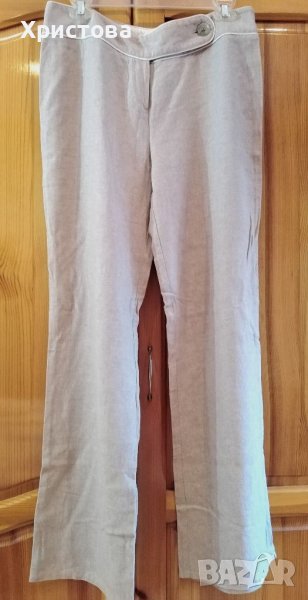 Сив ленен панталон "DOROTY PERKINS"-L, снимка 1