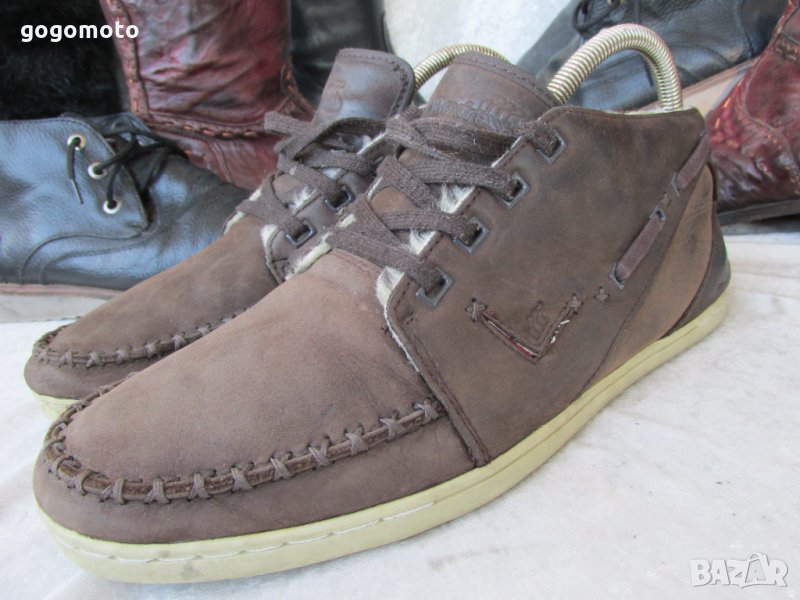 зимни мокасини BOXFRESH®,N- 39 - 40, естествена кожа + топла подплата,зимни полу боти,GOGOMOTO.BAZAR, снимка 1