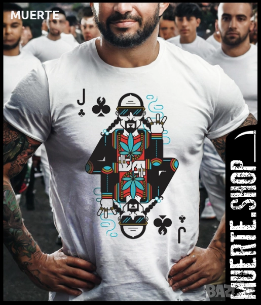 Тениска с щампа SNOOP DOGG CARD, снимка 1