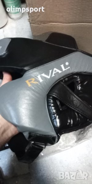 каска за бокс нова Ривал  естествена кожа с връзки и лепки размер м-л, снимка 1