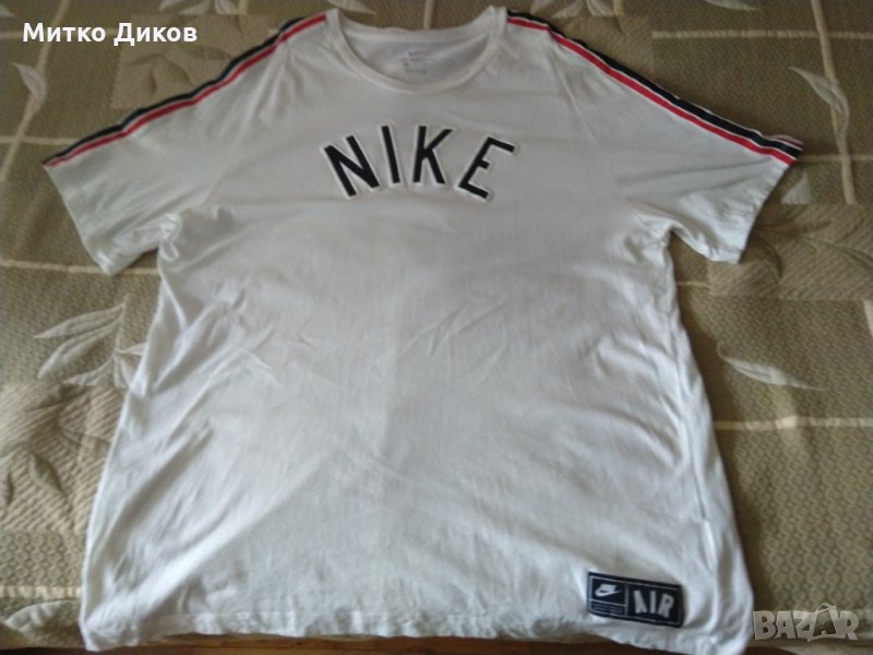 Nike Найк памучна маркова оригинална  тениска с лого отпред размер ХХЛ, снимка 1