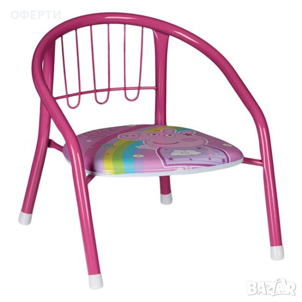  Детски метален стол Peppa 36x35x36см, снимка 1