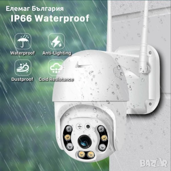  КАМЕРА БЕЗЖИЧНА ВЪРТЯЩА Wifi IP камера за видеонаблюдение, снимка 1