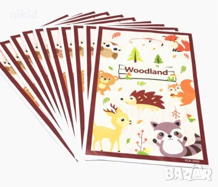10 бр Торбички Горски животни за сладки подарък рожден ден парти , снимка 1