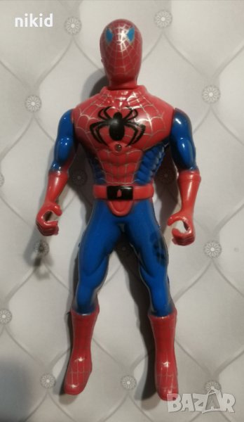 Спайдърмен светещ пластмасова фигурка играчка за игра и украса торта топер, снимка 1