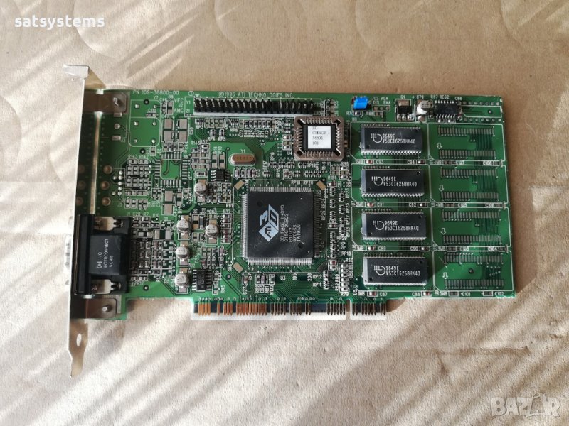 Видео карта ATI 3D Rage II+ DVD 2MB PCI, снимка 1